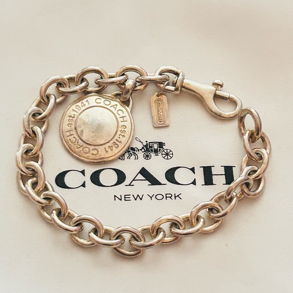 Coach 925 Sterling Silver Charm Bracelet - Picture 12 of 14